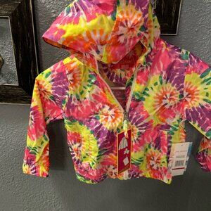 Colorful Tie-Dye Hooded Jacket